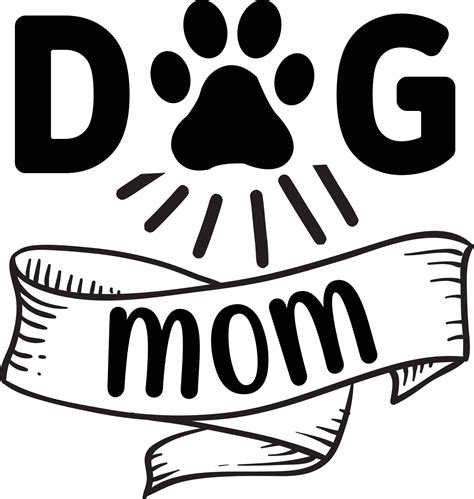 Dog mom dog Quotes Design 23118657 Vector Art at Vecteezy