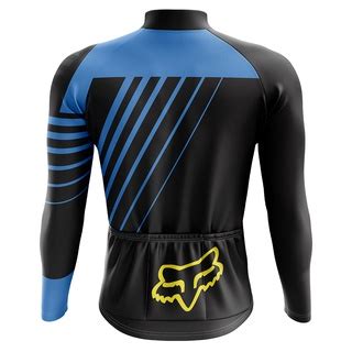 Camisa Para Ciclista Mtb Manga Longa Fox Racing Tecido Dry Fit Protecao