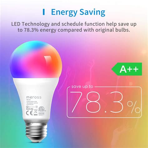 Meross Smart WiFi LED Bulb 2 pack 智能WiFi LED彩光燈泡 2件裝 USUB 雲斯