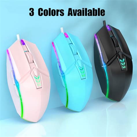 Wired Gaming Mouse 3200dpi Gaming Mouse Backlight Ergonomic Usb Optical