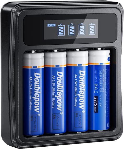 Amazon Doublepow Rechargeable Aa Lithium Batteries V With