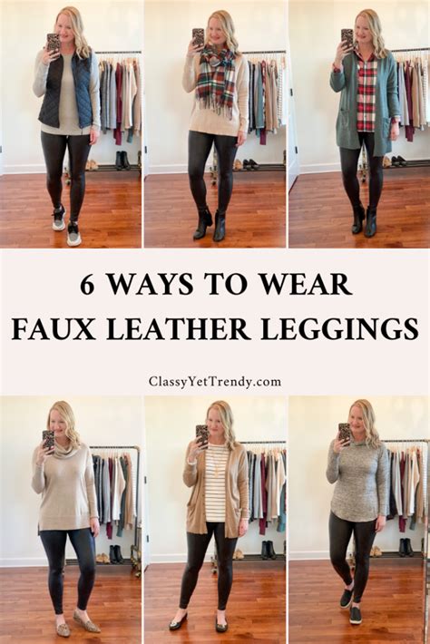 6 Ways To Wear Faux Leather Leggings