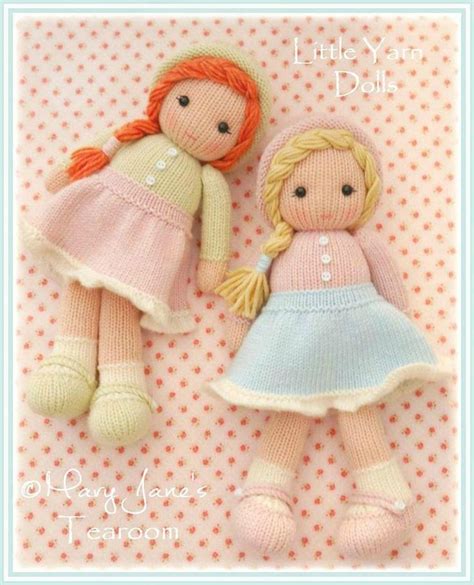 Little Yarn Dolls Method 1 Knitting Pattern By Mary Janes Tearoom