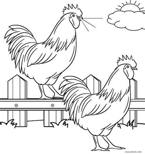 Coloring Pages: Farm Animals Coloring Pages For Kids Farm 9C9