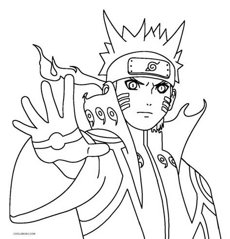 Naruto Nine Tailed Fox Coloring Pages