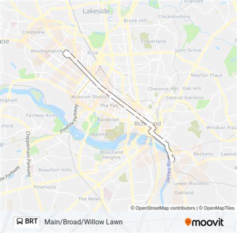 Ruta Brt Horarios Paradas Y Mapas Main Broad Willow Lawn Actualizado