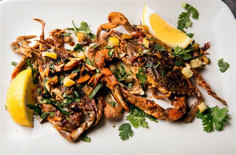 Soft-Shell Crab With Preserved Lemon and Almonds Recipe