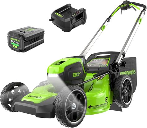 Greenworks 80v 21 Brushless Cordless Self Propelled Lawn Mower Led Headlight Aluminum