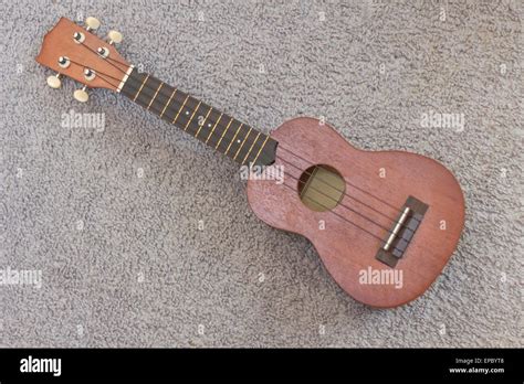 Soprano Ukelele An Exotic Wooden Stringed Instrument Of The Hawaiian