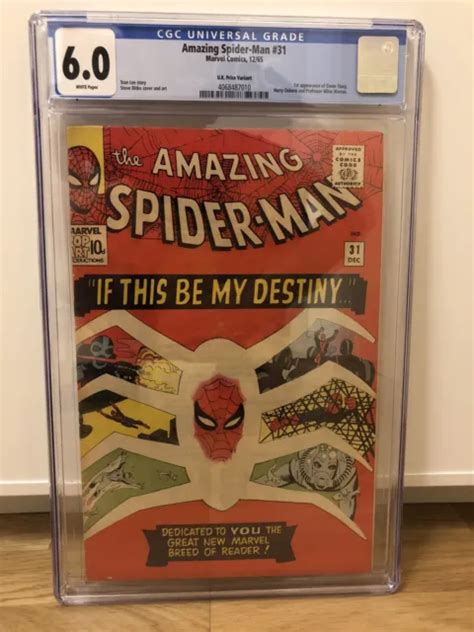 Amazing Spider Man Cgc Wp Marvel Silver Age Key St Gwen