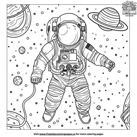 Detailed Space Coloring Pages For Kids