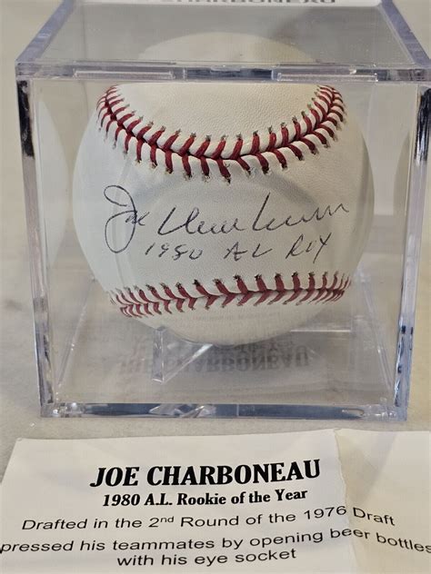 Joe Charboneau Autographed Signed Baseball Tristar