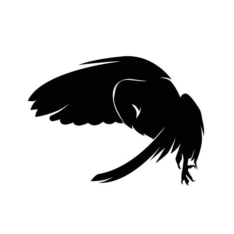 Vector illustration of the raven silhouette 21613216 Vector Art at Vecteezy