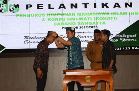 Pengurus Hmi Dilantik Kasmidi Diharapkan Bisa Jadi Mitra Pemkab