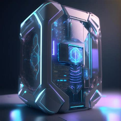 Futuristic PC case by Pickgameru on DeviantArt