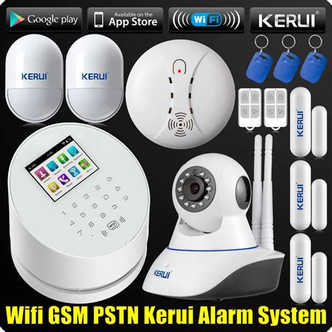 WiFi GSM PSTN RFID Home Alarm Security System ISO Android App Wireless