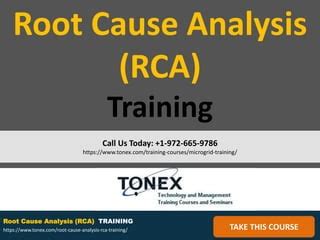 Root Cause Analysis Rca Training Ppt