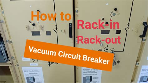 How To Rack In Rack Out And Manual Operation Vcb Vacuum Circuit Breaker Siemens Youtube