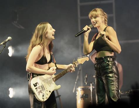 Taylor Swift Performs At Haim Concert In London 07 21 2022 Hawtcelebs