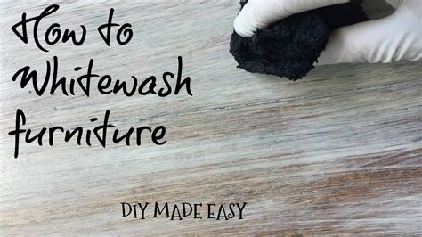 How To Whitewash Furniture Tutorial Diy Made Easy® Youtube