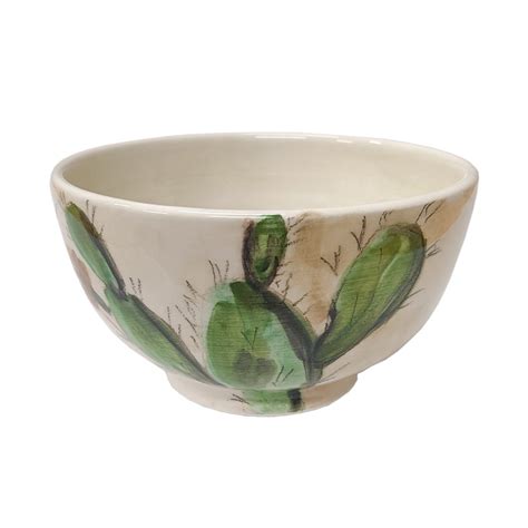 Ceramic Bowl Medium Size - Prickly Pear - We Love Aegina E-shop