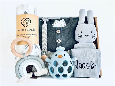 Baby Boy Gift, Gift for New Baby Boy, Baby Boy Gift Box, Baby Boy ...