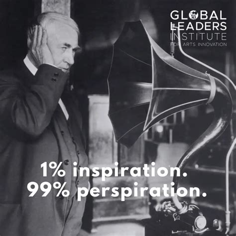 Thomas Edison Inspiration Perspiration Global Leaders Institute