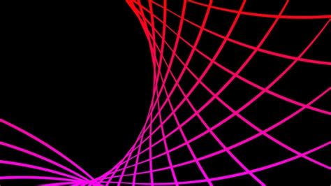 Premium Photo Abstract Neon Pink Grid Lines Animated On A Black