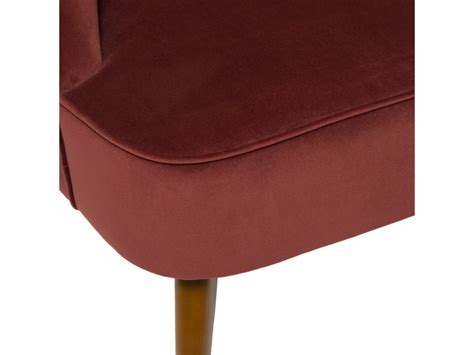 Fauteuil Naova En Velours Terracotta Atmosphera Conforama