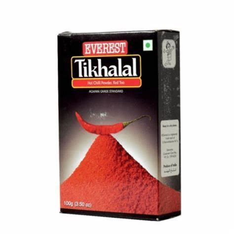 Everest Tikhalal Hot And Red Chilli Powder 100g Indira Indian Foods