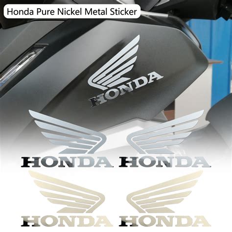 Honda Motorcycle Stickers Pure Nickel Metal Sticker Motorcycle Modified