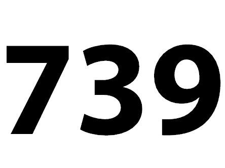 Zahl 739
