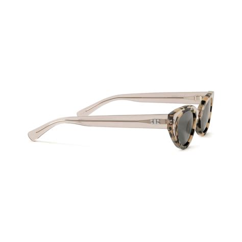 Camille Sun Clear Tan And Grey Tortoise Sunglasses French Kiwis