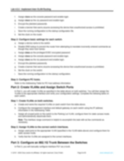 Solution Lab Implement Inter Vlan Routing Stu Studypool