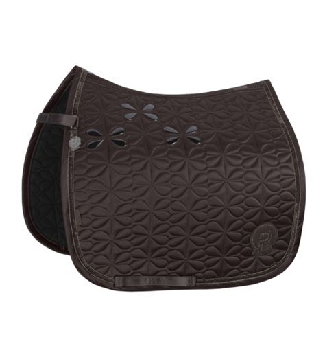 ESKADRON MATTGLOSS BOW SHETTY EQUESTRIAN SADDLE PAD PLATINUM EQUISHOP