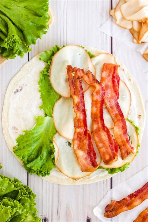 The Best Turkey Bacon BLT Wraps - Fresh Coast Eats