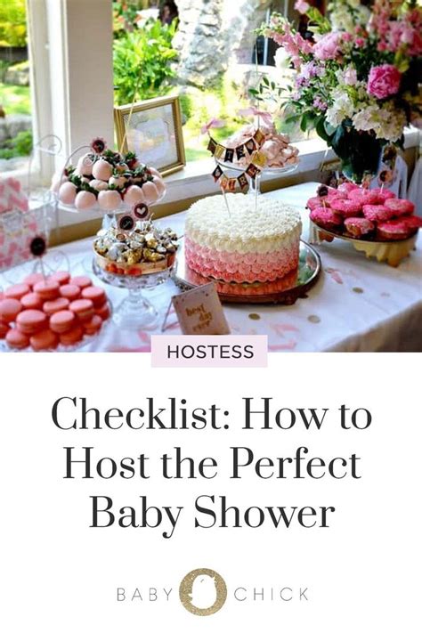 Checklist How To Host The Perfect Baby Shower Baby Shower Checklist