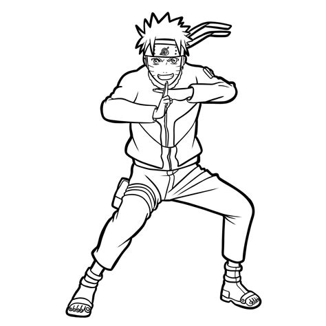 Naruto Uzumaki Coloring Page Busy Shark