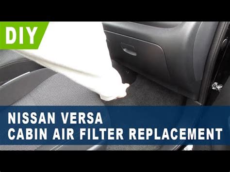 Nissan Versa Cabin Air Filter Replacement 2014 2015 2016 2017 2018