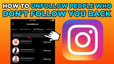 How To Unfollow People Who Don T Follow You Back On Instagram Youtube