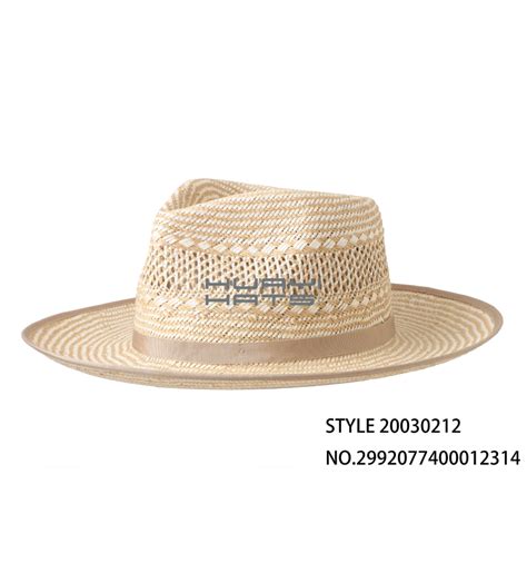 Medium Wide Brim Mens Panama Straw Fedora Hat For Jute Paper Straw Material Crafted