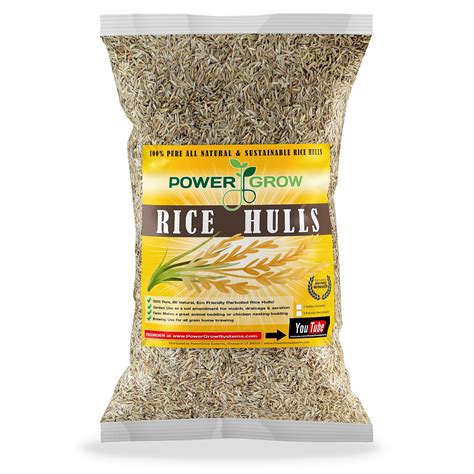 RICE HULLS Premium All Natural Rice Hulls Husks 1 Gallon Bag