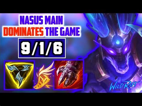 Nasus Main Destroys Akali Baron Lane Nasus Hard Carry Wild Rift