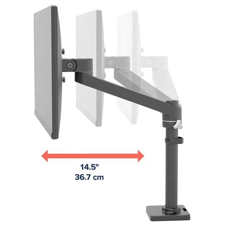 Ergotron Nx Desk Monitor Arm Uchwyt Do Monitora Na Biurko Czarny