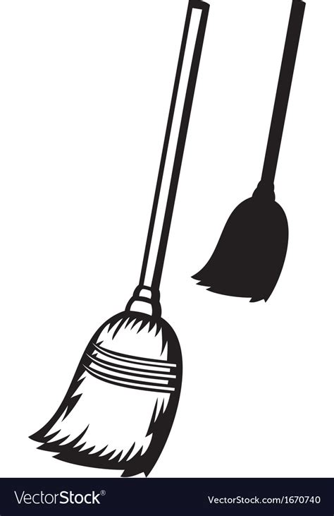 Broom Royalty Free Vector Image - VectorStock