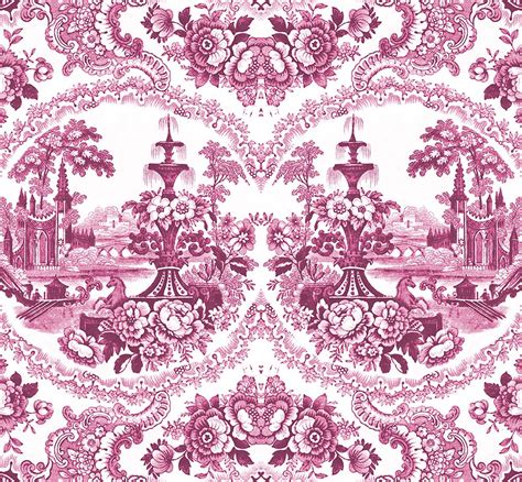 Delft Baroque Wallpaper Pink Accessories Astyle Art Living