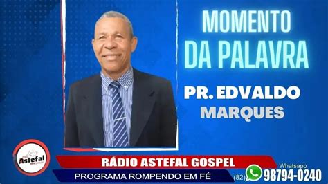 Pr Edvaldo Marques I Tema Deus Ainda Ressuscita Sonhos Youtube