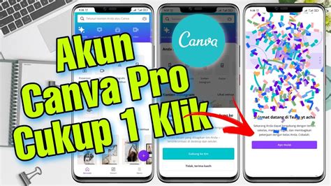 Cara Mendapatkan Akun Canva Pro Gartis Canva Pro Gratis💯 Youtube