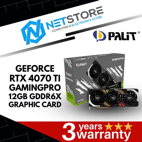 Palit Geforce Rtx 4070 Ti Gamingpro 12gb Gddr6x Graphic Card