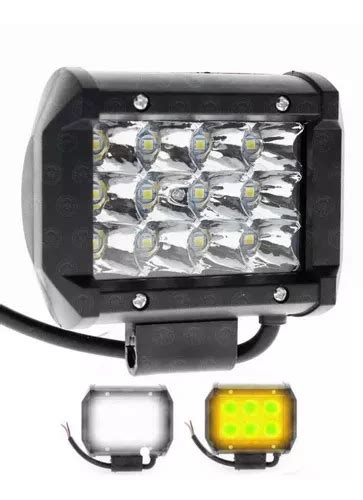 Faro Barra Leds Dually Fijo Estrobo Bicolor Blanco Mbar